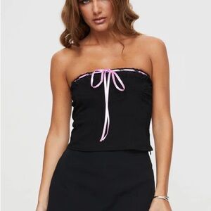 Princess Polly Elkin Black Strapless Top